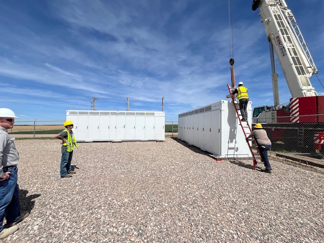 Battery installation in progress